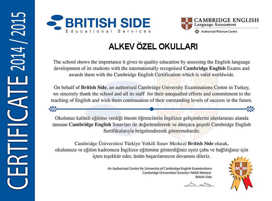 Cambridge English Certification