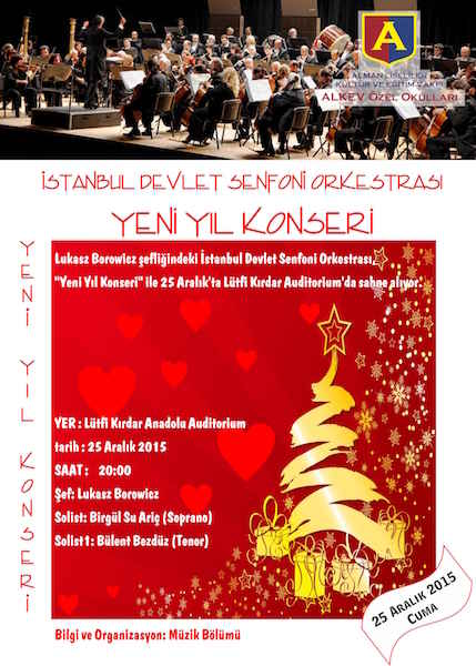 Yeni Yıl Konseri 25 Aralık – Lütfi Kırdar