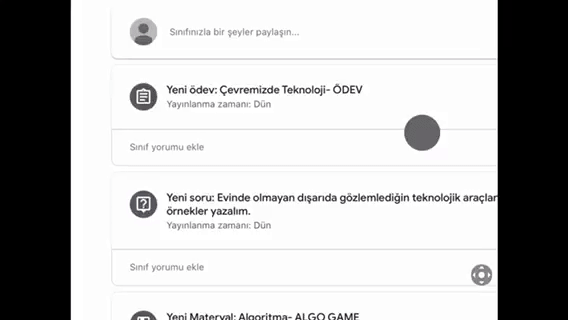 Ödev Yükleme (Tablet)